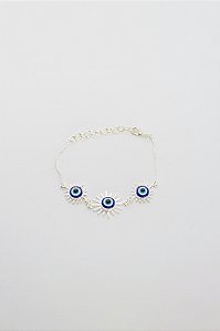 Pulseira Coleção Mini Olho Grego Máxi Esmaltada
