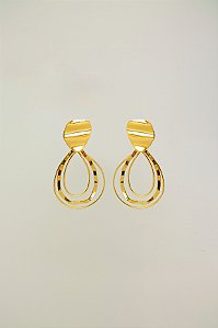 Brinco Coleção Giovanna Duo Pendente Minimalista