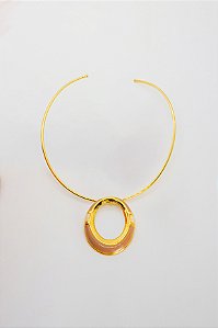Choker Coleção Lisa Aro Esmaltado