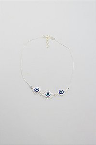 Choker Coleção Mini Olho Grego Delicada Esmaltada