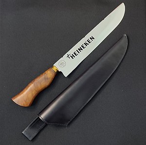 FACA CHURRASCO AÇO INOX POLIDO 10 POLEGADAS HEINEKEN