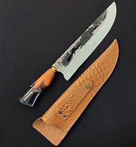 FACA PICANHEIRA MASTER AÇO INOX BRUTFORGE 10 POLEGADAS SNIPER MUNIÇÃO