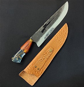 FACA PICANHEIRA MASTER AÇO INOX BRUTFORGE 10 POLEGADAS FUZIL SNIPER