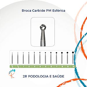 Broca de Tungstênio Carbide PM p/ Podologia e Unhas