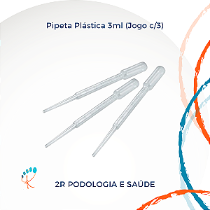 ipeta Plástica 3ml Jogo com 3 | Transferência de Líquidos