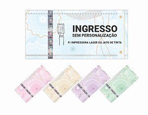 Ingresso Papel Moeda - 10x5cm - Pct 1000 unid