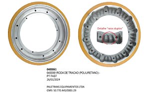 RODA DE TRACAO (POLIURETANO) - PT FAST - 0400061