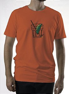 T-shirt Estonado Silk Caipirinha Laranja - Use Custom