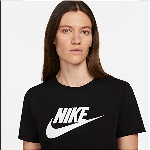Camiseta Nike Sportswear Essentials Feminina Preto M - Athletes