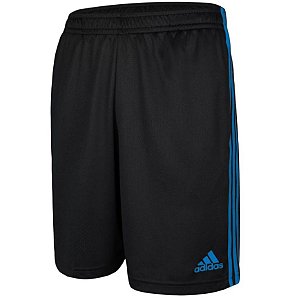 Short Adidas 3S Masc Preto / Azul GG - Athletes