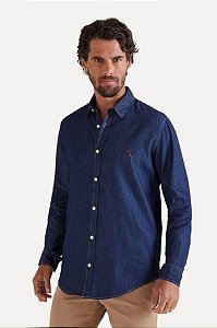 Camisa Reserva Easy Oxford Denim Azul GG - Petter Sathler