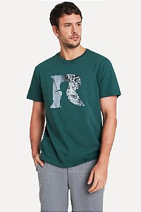 Camiseta Estampada R Organico Verde - Petter Sathler