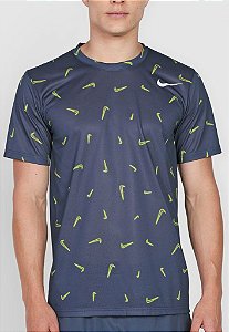 Camiseta Nike Df Lgd Ssn Azul-Marinho/Amarela - Athletes