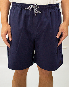 Short de Praia Elastano Marinho P - Eleva