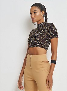 Blusa Colcci Jacquard Logomania Sport Style - Izibida
