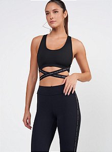Top Colcci Com Elástico Sport Perfect Black M - Izibida
