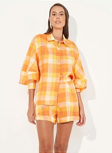 Camisa Colcci Mangas Bufantes Xadrez Solario M - Izibida