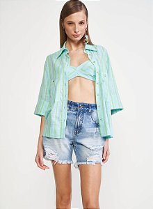 Camisa Colcci Loose Listrada P - Izibida
