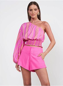 Blusa Colcci Listrada Assimétrica P - Izibida