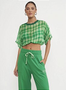 Blusa Colcci Cropped Com Elástico Sport Studio 38 - Izibida