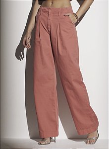 Calça Sarja Sommer Sommer Reta Com Prega 36