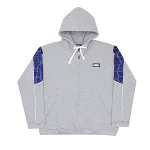 Track Zipped Hoodie Heather Grey