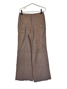 Calça Pantalona Linho Lilly Sarti 38 - Duett