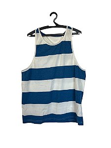Regata Branca Com Azul Charlotte