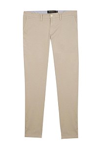 Calca Sarja Concept Chino Bege Medio - Individual