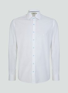 Camisa Manga Longa Slim Lisa Branco - Dudalina