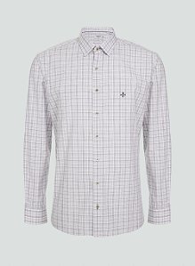 Camisa Manga Longa Comfort Space Dye Branco - Dudalina