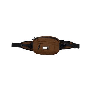 Overdyed Denim Waist Bag Brown