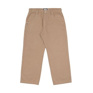 Jeans Pants Logo Line Beige