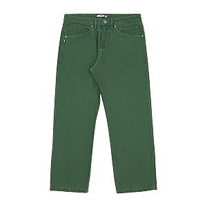 Jeans Pants Logo Line Green
