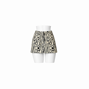 Saia Mini Jacquard Safari Noir — Signature - Animale
