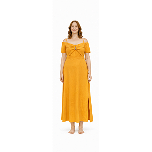 Vestido Mostarda Ocre Signature - Animale