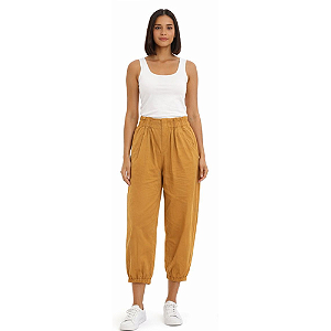 Calça 100% Algodão Mostarda Ocre - Animale