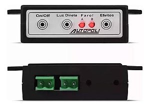 MODULO CONTROLE COMANDO FAROL LED STROBO AUTOPOLI 12/24V
