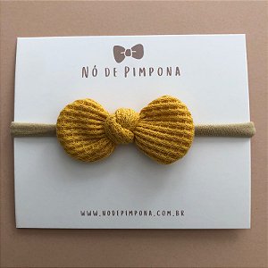 Faixa de Tecido Bebê Algodão-  Mostarda