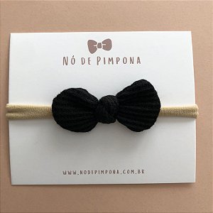 Faixa de Tecido Bebê Algodão-  Preto