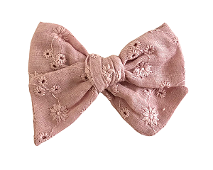 Laço de Tecido de Lese- Rose