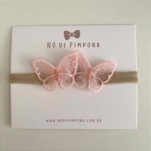 Faixa de Bebê Organza-  Borboleta