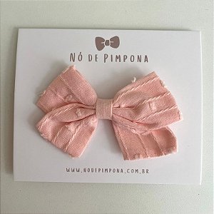Laço de Tecido Algodão -  Rosa