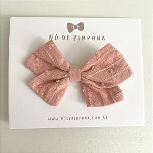 Laço de Tecido Algodão -  Rose