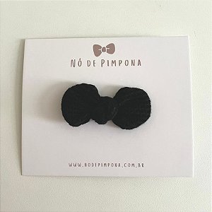 Laço de Tecido Algodão- Preto