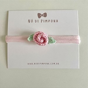 Faixa de Bebê Crochê - Flor