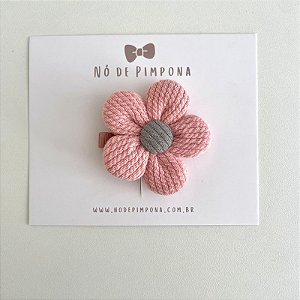 Clipes Flor em Algodão - Rose