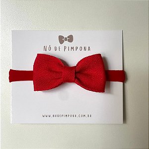 Faixa Para Bebê Jeans - Vermelho