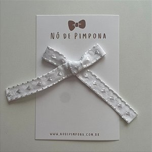 Laço Max de Corações - Branco