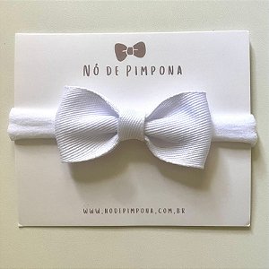 Faixa Para Bebê Jeans - Branco